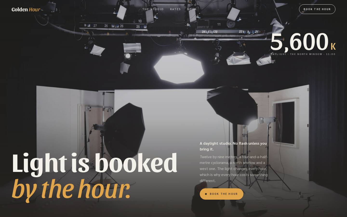 Golden Hour Studio — Photo Studio