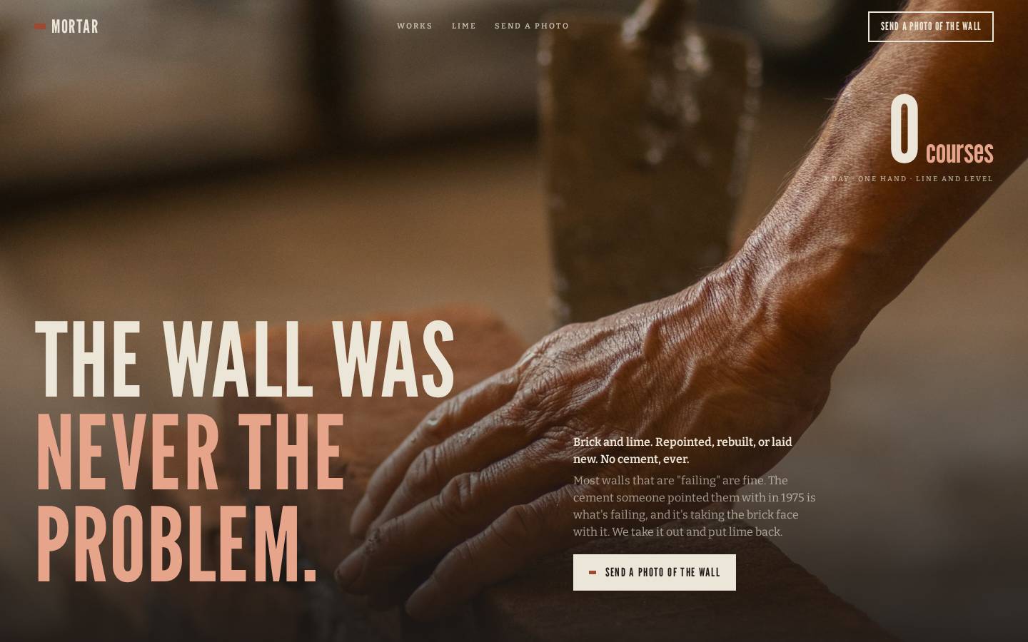Mortar — Heritage masonry