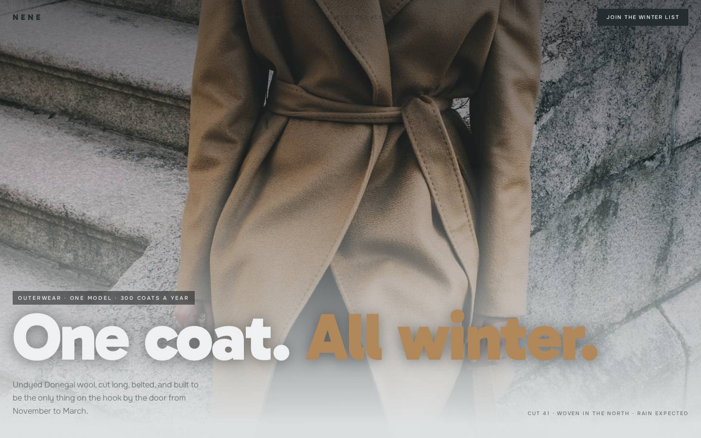 Nene Coat — Outerwear