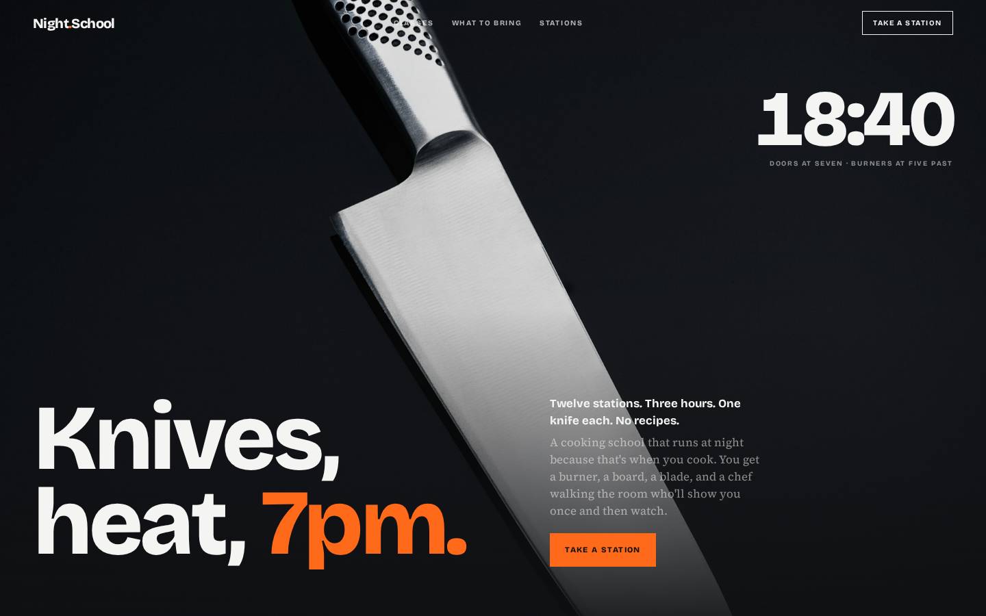 Night School — Cooking School
