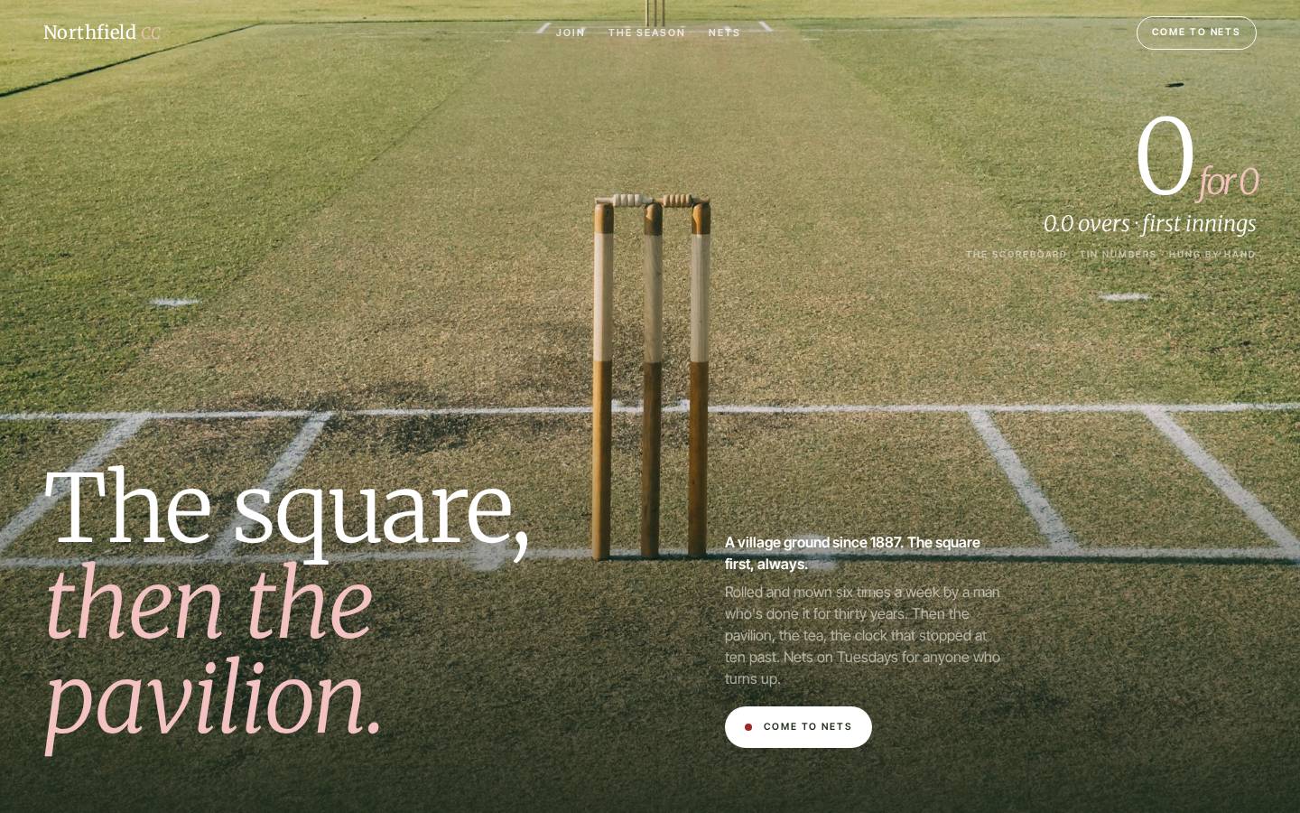 Northfield — Village cricket club
