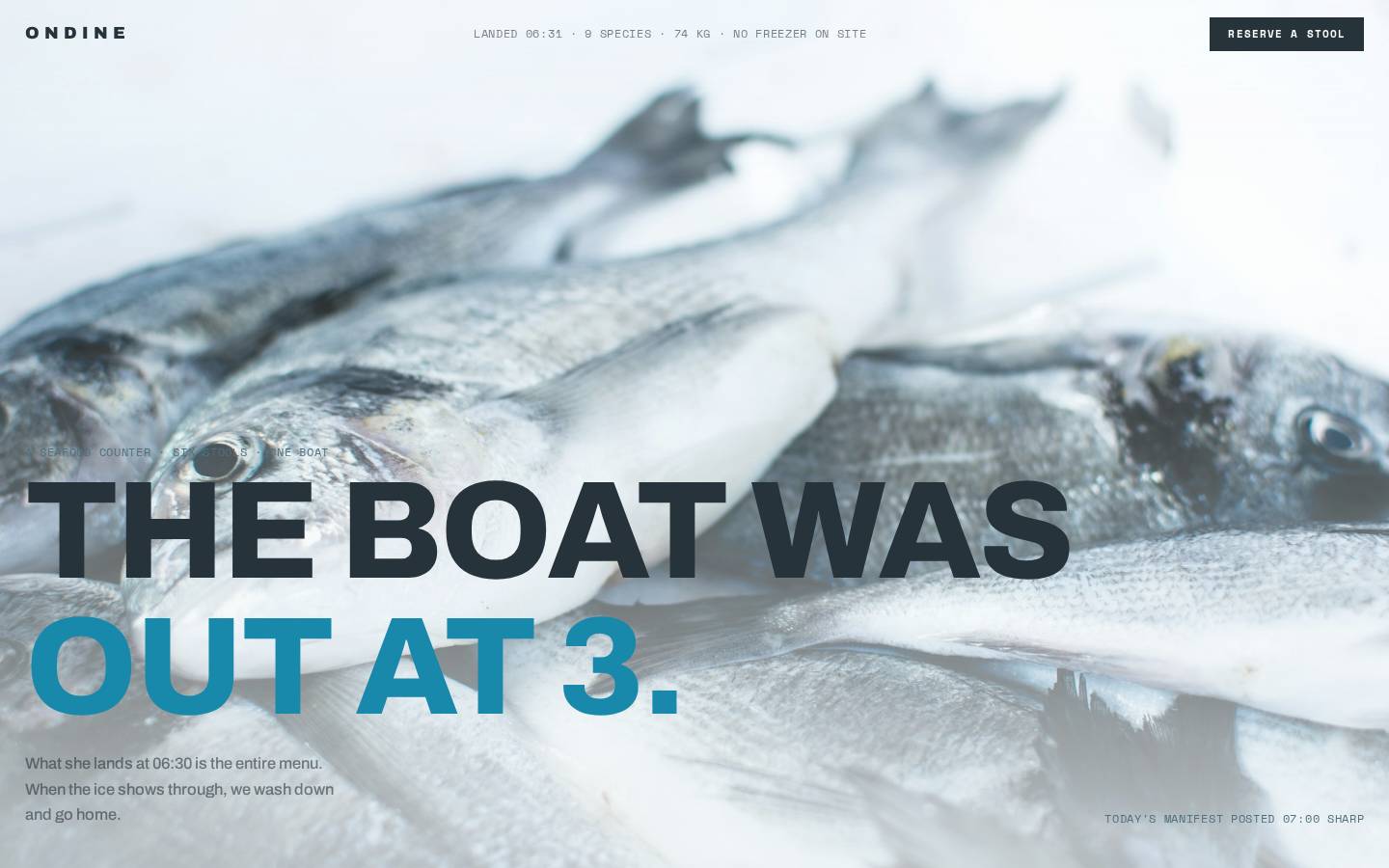 Ondine — Seafood Counter
