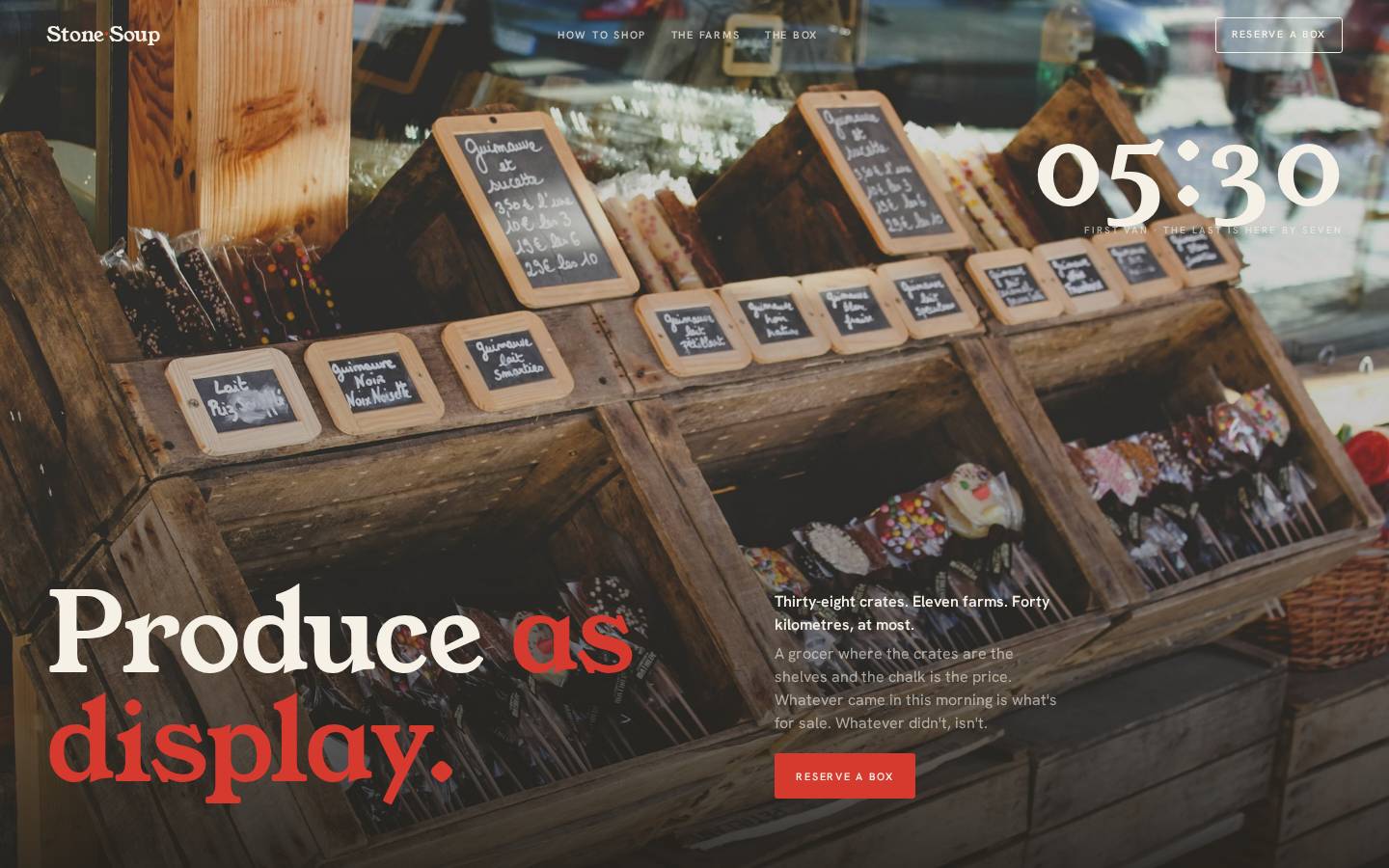 Stone Soup — Grocery Atelier