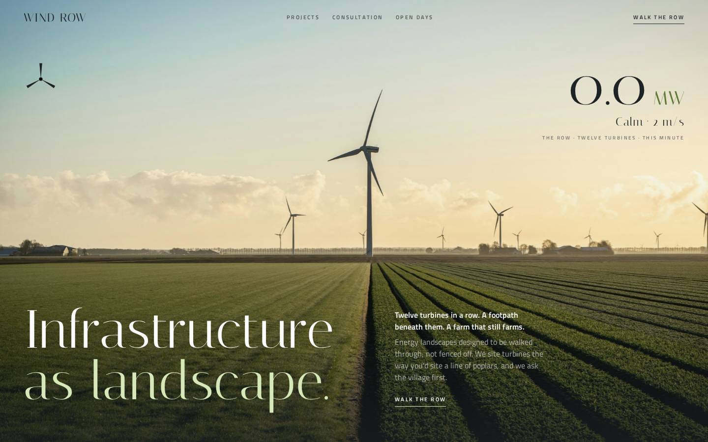 Wind Row — Energy Landscape